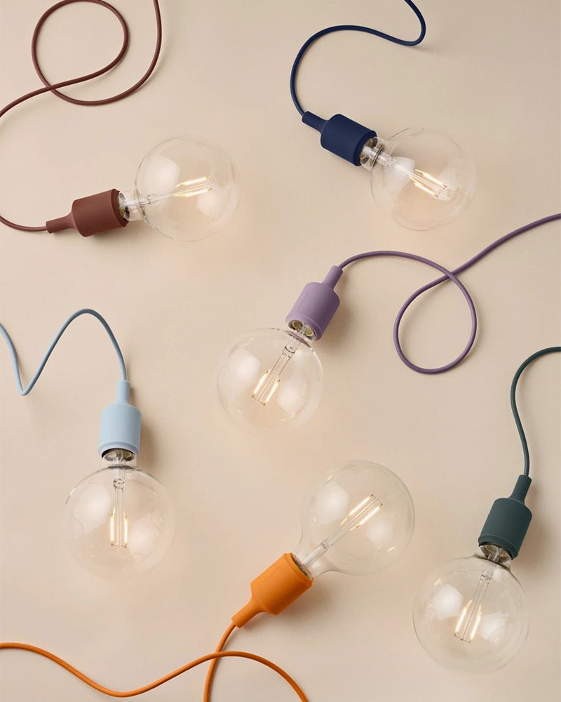 E27 LED - Plafonnier rouge foncé